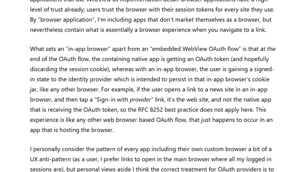 In-app browsers and RFC 8252