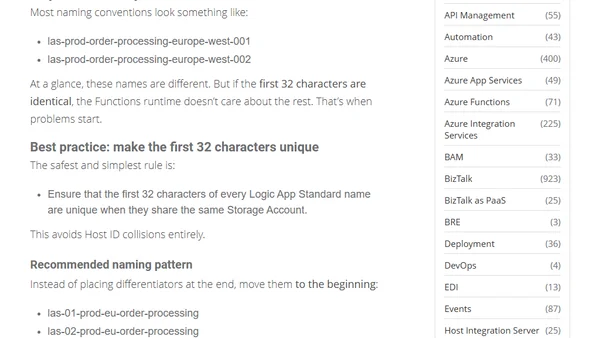 Logic App Best Practices, Tips, and Tricks: #49 The Hidden 32-Character Naming Trap in Logic Apps Standard