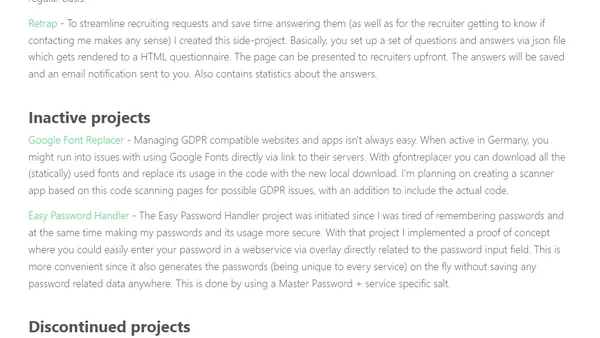 Projects