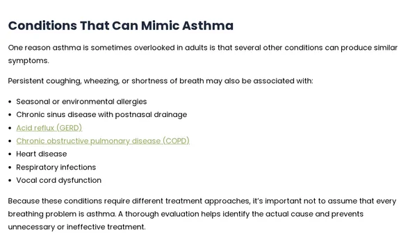 How Asthma Symptoms Change With Age: What Adults Should Know
