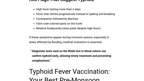 Typhoid: Why Monsoon Makes This Bacterial Infection Worse
