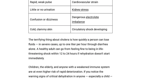Cholera: The Waterborne Threat That Surges Every Rainy Season