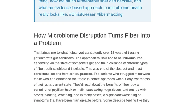 RHR: Fibermaxxing: Why the Internet’s Hottest Gut Health Trend Gets It Half Right
