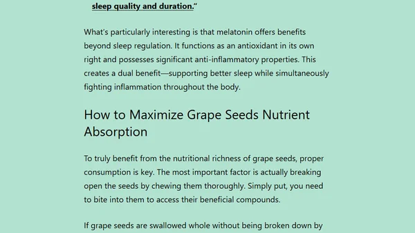 Why I Prefer Eating Grapes with Seeds